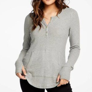 Chaser Vintage Thermal Kanga Pocket Thumbhole NWT